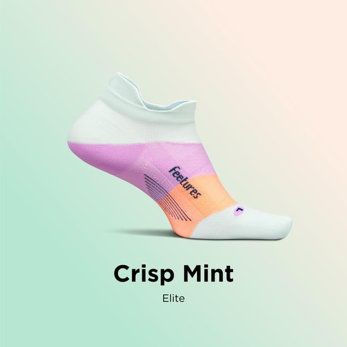 Feetures Elite Ultra Light Cushion Ankle Socks - Sport Sock with Targeted Compression - Crisp Mint, Medium (1 Pack)