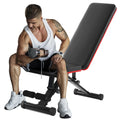 OLIXIS Adjustable Weight Bench for Full Body Strength Training, Foldable Workout Bench with Incline Decline Flat Positions, 795 lbs Capacity Dumbbell for Home Gym, Sit Up and Ab Exercises