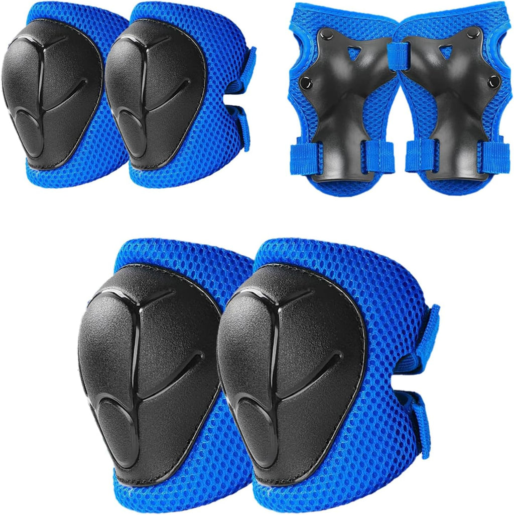 Skiennix Knee Pads Set for Kids - Protective Gear for Ages 3-10 | Includes Elbow Pads & Wrist Guards