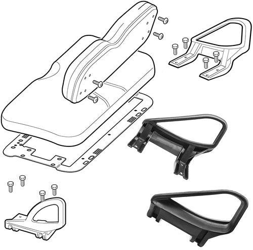 BestAccess Golf Cart EZGO Arm Rest Hip Restraint for EZGO TXT 1994-UP Gas&Electric Replace#71701-G01 71702-G01
