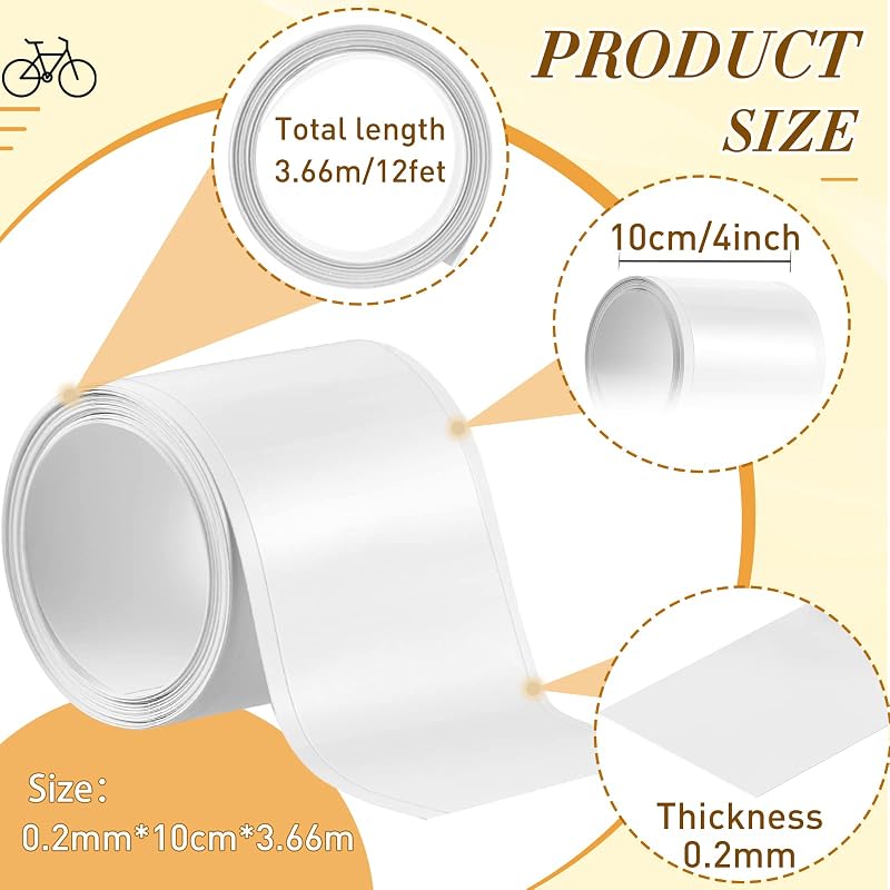 Surface Protection Tape 4in x 12ft - Clear PU Frame & Surface Shield
