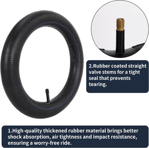 Bike Inner Tube 12.5x2.25 - 2-Pack Compatible with Dirt Bikes, Jetson Kids Bikes & More