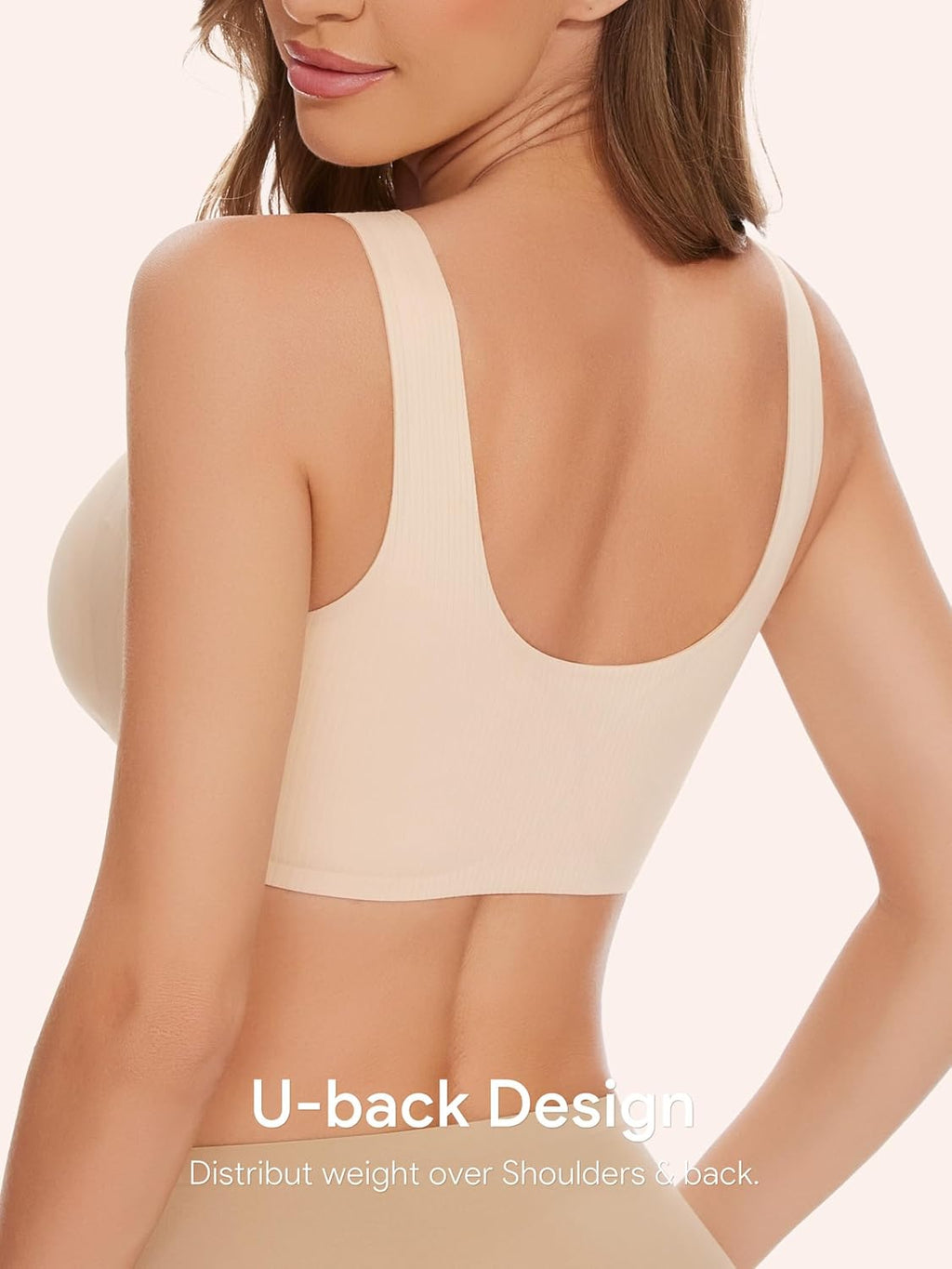 Skiennix Seamless Front Close Bras for Women - Post-Surgery Comfort & Support | Full Coverage, Moisture-Wicking