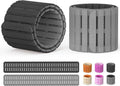 SE7EN Magnetic Ankle Weights - Adjustable 1 lb Set of 2 for Pilates, Yoga, Gym | Silicone Design