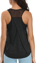 Aeuui Women's Racerback Workout Tank Tops - Breathable Mesh Yoga Shirts for Gym & Running