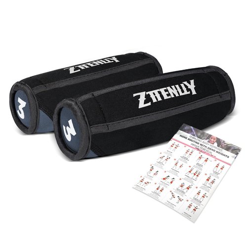 ZTTENLLY Hand Weights Sets for Walking - Comfort Fit - 1lb, 2lbs, and 3lbs Soft Walking Weights sets for Women & Men in Physical Therapy,