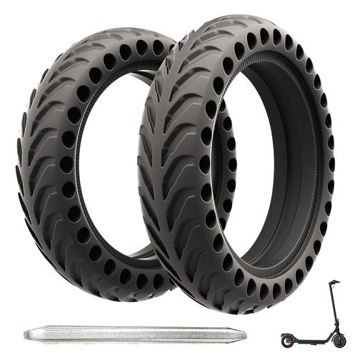 NAIXTYRE 8.5x2 '' inchs Solid Tires for Electric Scooters,This Solid Tire is compatible with Xiaomi m365/Mijia Mi m365 Pro/GTRAX GXL V2/GTRAX XR and All 8 1/2 x2/50/75-6.1 Scooters Tire,（2PCS）