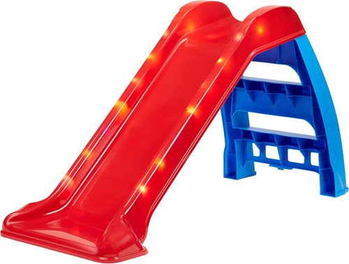 Little Tikes Light-Up First Slide - Fun Indoor/Outdoor Slide for Kids | Vibrant Red Color