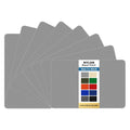 KING MOUNTAIN Self-Adhesive Nylon Fabric Repair Patch - 8 Pcs, Waterproof 5x8 Inch Kit for Jackets, Tents, and Gear (Grey)