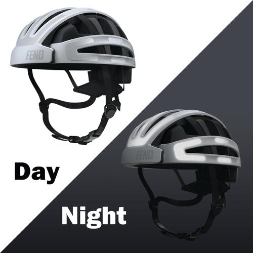 Fend One Reflective Sticker Set – 3M Scotchlite Hi-Vis Silver Stickers One Helmet (Reflects Bright White)