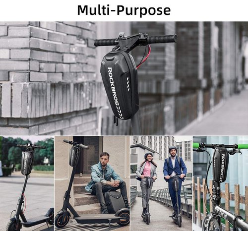 ROCKBROS Scooter Storage Bag - Waterproof, Folding Bike, EVA Hard Shell Scooter Frame Bag