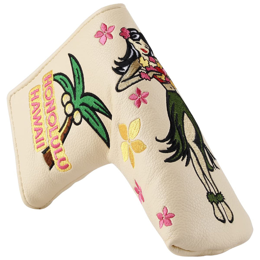 Studio Crafted Honolulu Hawaii Hula Girl Golf Blade Putter Headcover Magnetic Closure