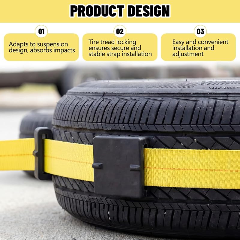 40 Pcs Rubber Tire Cleats for 2" Straps - Tire Tie Down Cleats (Variation: 40)