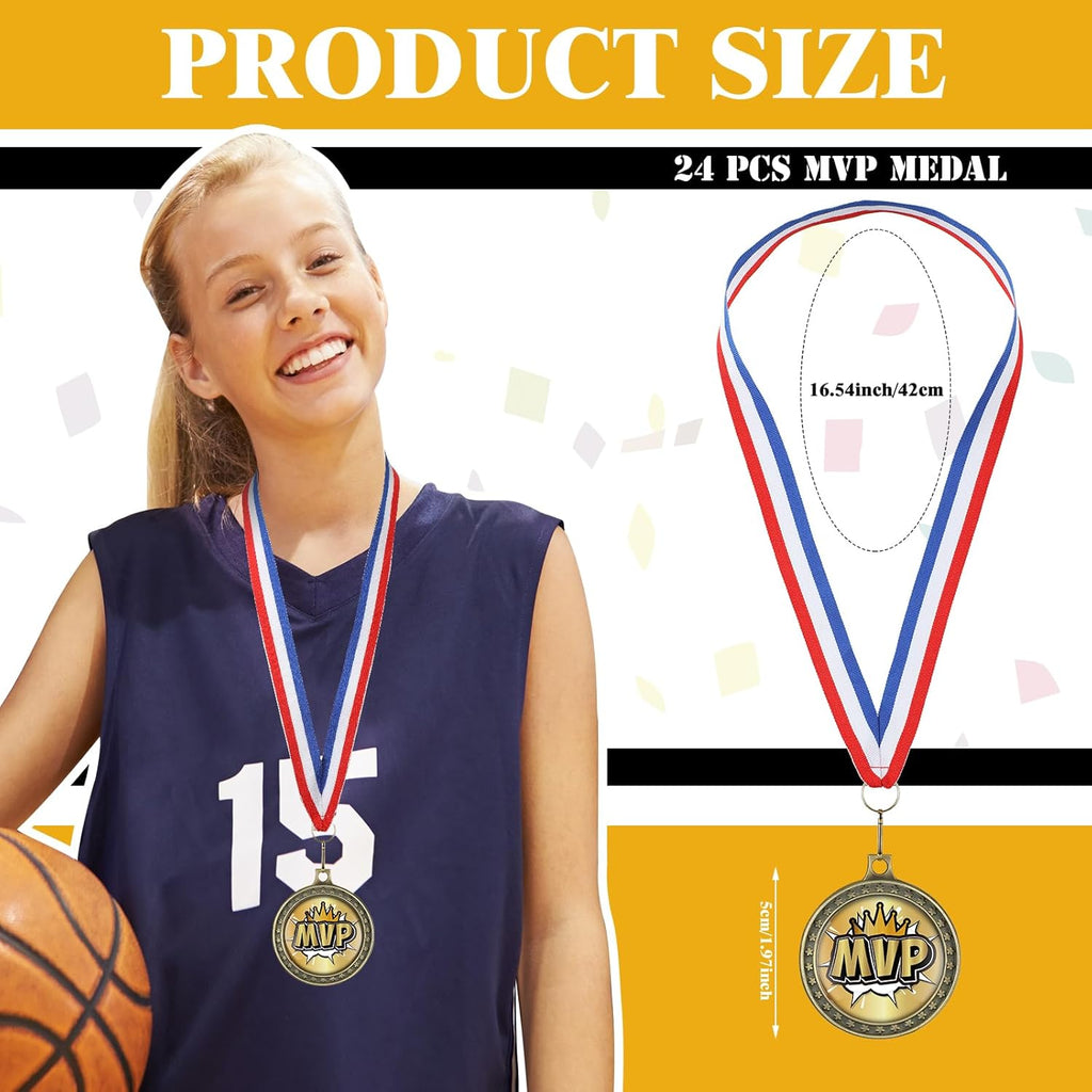 XunYee MVP Champion Awards Medals - Victory Medals for Softball, Baseball, Football & Soccer Teams