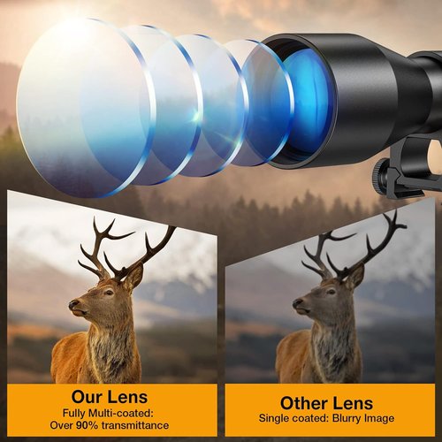 CVLIFE 4x32 Compact Rifle Scope - Durable Optics for Precision Hunting | Includes Mounts
