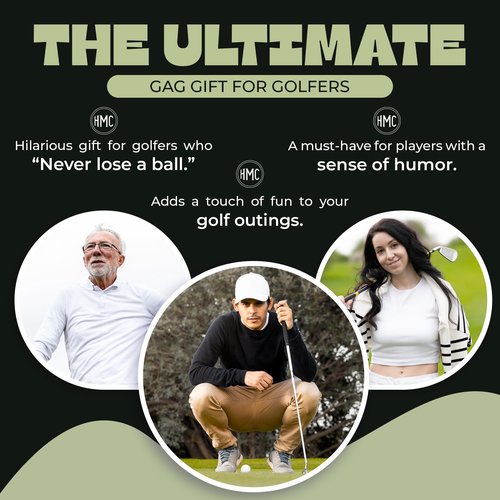 Par for the Course Golf Ball Dropper Clip – Secret Golf Ball Dispenser – Hidden Under Pant Leg – Funny Gag Gift for Golfers – Novelty Golf Accessory for Cheating & Finding Lost Balls