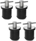 4-Pc Boat Plug Set - T Handle Drain Plugs with Durable Brass & Stainless Steel Handles | 1 Inch