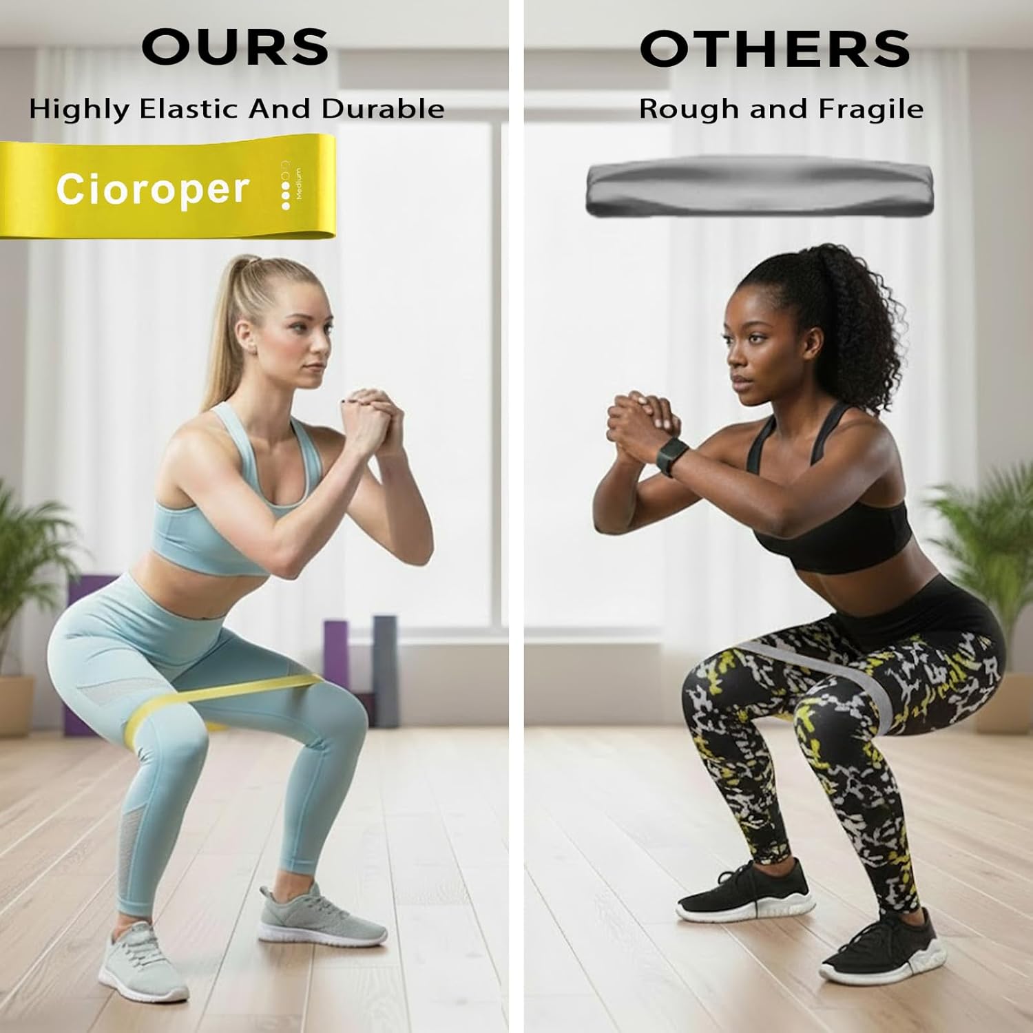 Skiennix Resistance Bands - Versatile Workout Loop Bands Set for Men & Women | 5-Piece Kit for Yoga, Pilates & Physical Therapy