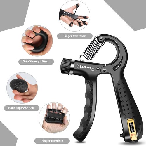 Grip Trainers - Forearm Strengtheners & Finger Trainers for Enhanced Grip | 5-Pack Set