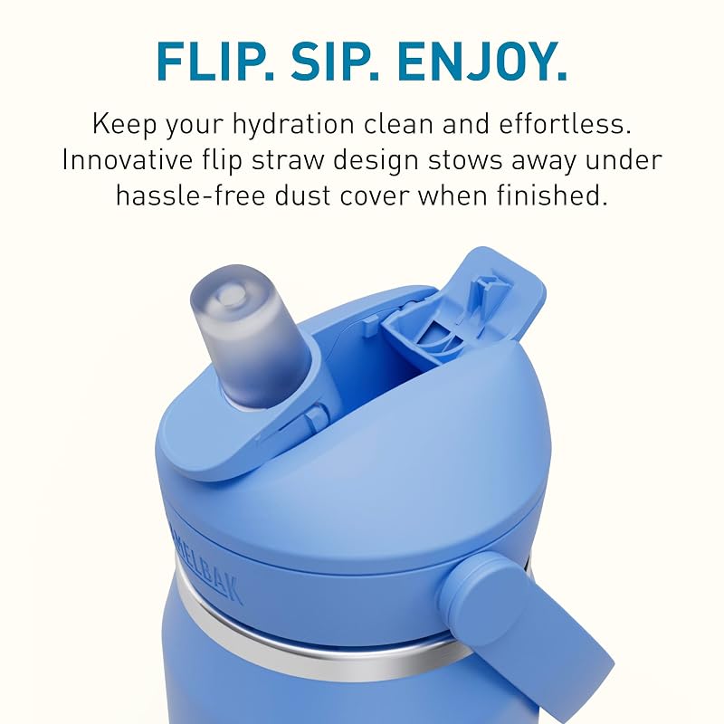 CamelBak Thrive Flip Straw Water Bottle 25oz - Sky Blue (Variation: Sky Blue+25 Ounces)