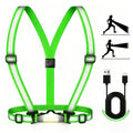 500LM Running Lights for Runners, Adjustable 100° Beam Running Light Vest, 360° Reflective Running Gear Rechargeable, Runners Lights for Night Safety, Lighted Vest for Walking/Cycling/Jogging