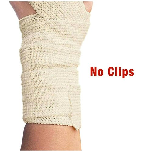 ACE Self-Adhering Elastic Bandage - 4 Inch, No Clips, Beige | Ideal for Legs, Shoulders & More