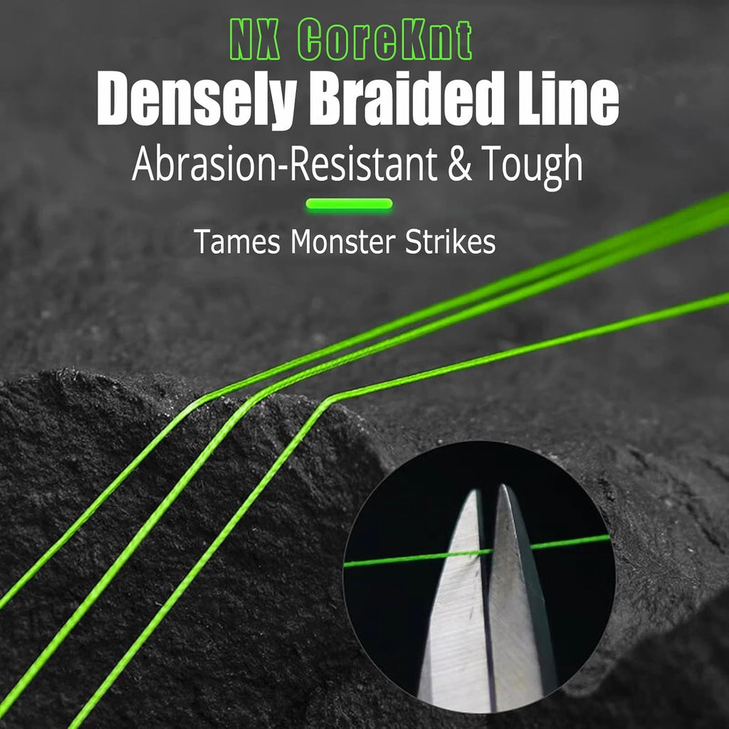 Pro Grade Braided Fishing Line by [Brand Name] - 12 Strands, Abrasion Resistant, Zero Stretch - Ideal for Saltwater & Freshwater