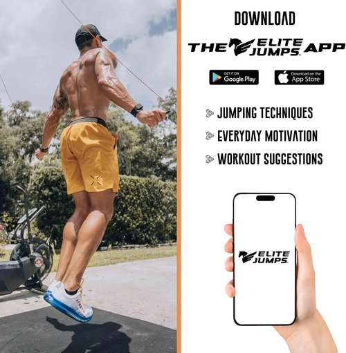 Elite Jumps Beaded Jump Rope - Crossover Design for Effective Workouts | 1” Segmented Rope