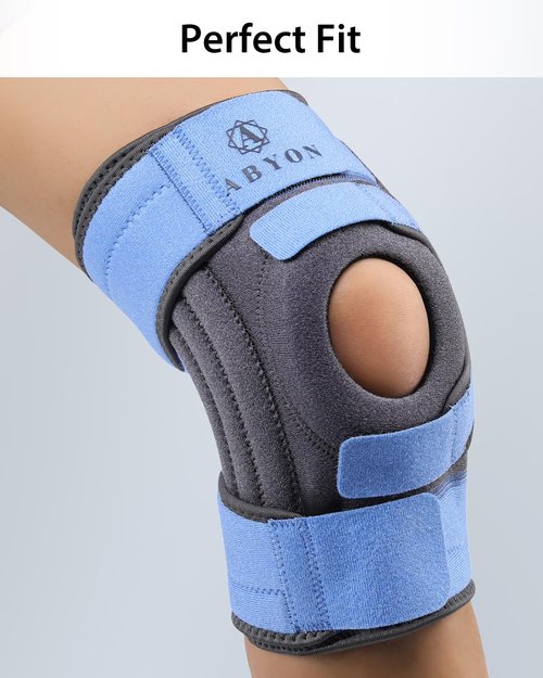 ABYON Knee Brace - Adjustable Support for Meniscus Tear & ACL Injuries | 360° Wraparound Design