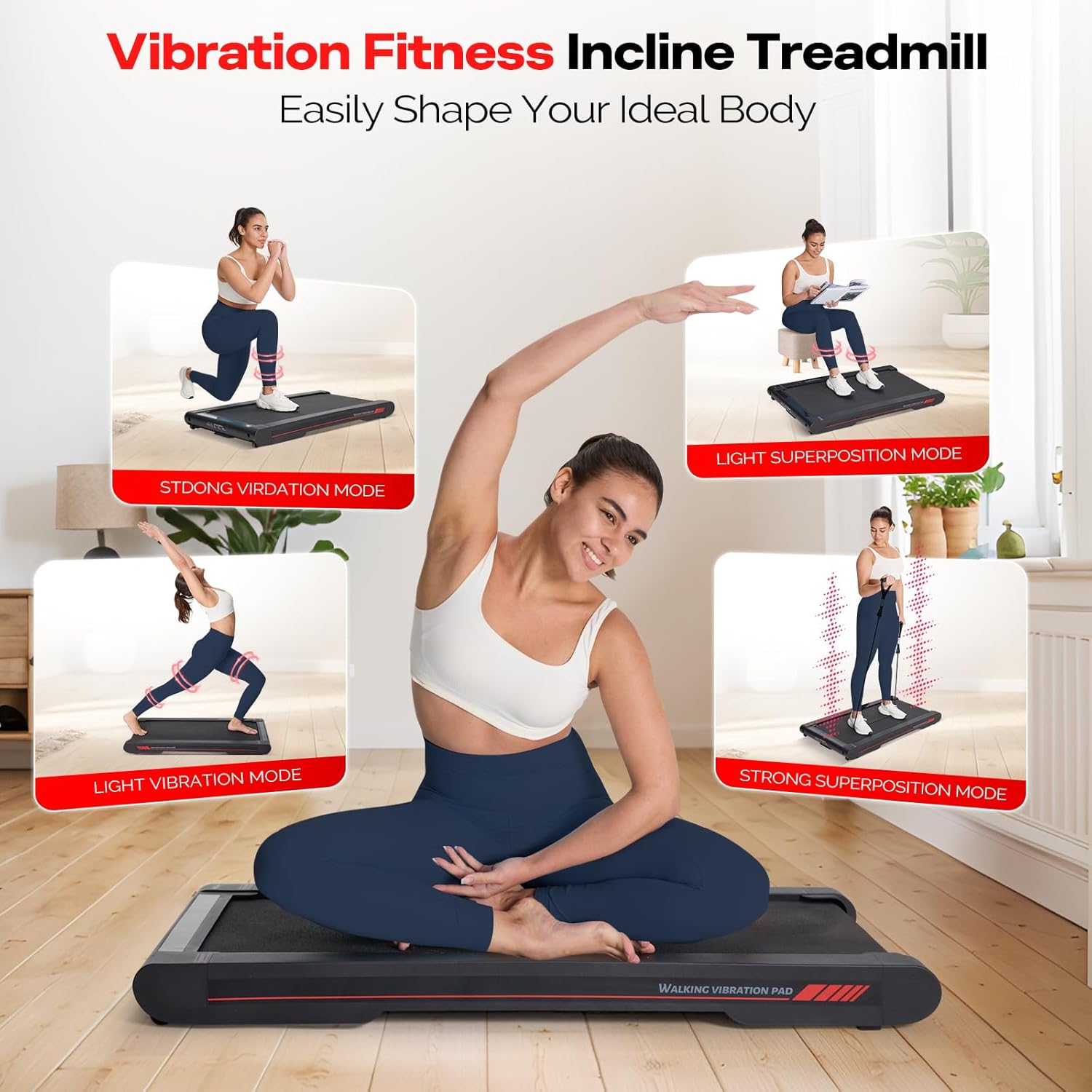 Sperax Walking Treadmill | 3-in-1 Under Desk Design with APP & Remote Control | Low Noise, Portable