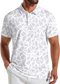 COOFANDY Men's Golf Polo Shirt - Quick Dry Performance with Moisture Wicking | Casual Print Design