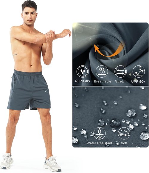 NORTHYARD Men's Athletic Running Shorts - Quick Dry Lightweight Gym Workout | 5"/7"/9" Sizes Available