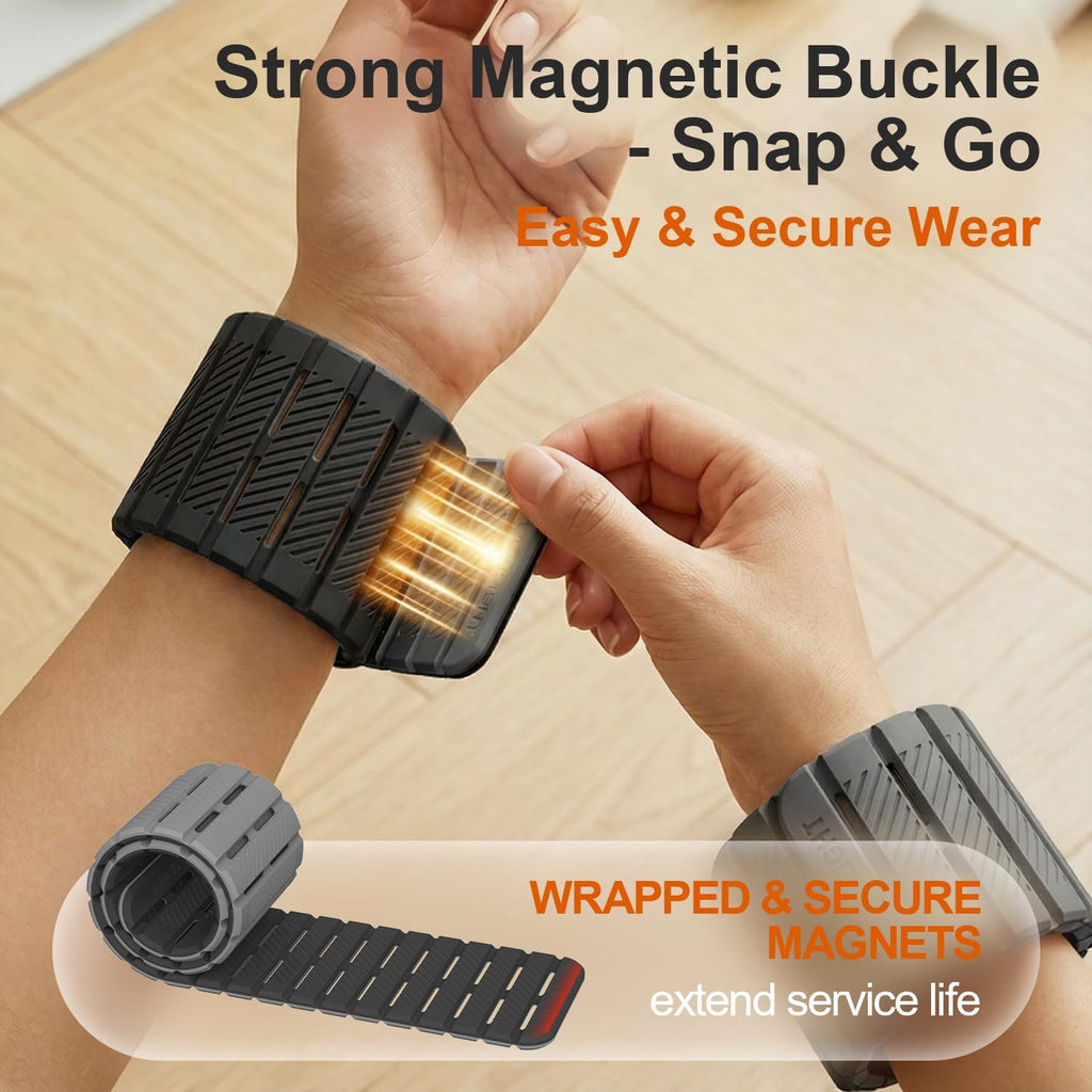 SE7EN Magnetic Ankle Weights - Adjustable 1 lb Set of 2 for Pilates, Yoga, Gym | Silicone Design