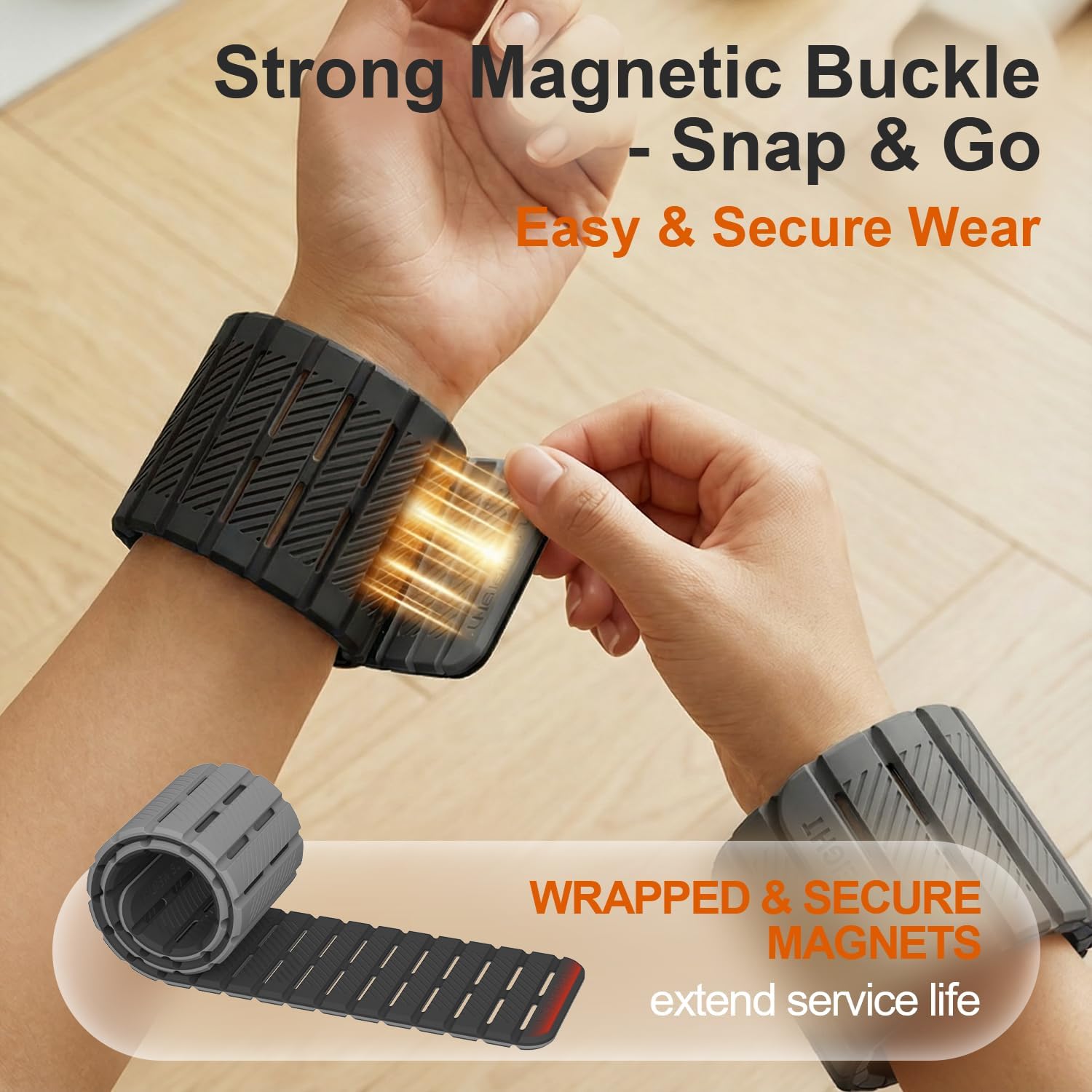 SE7EN Magnetic Ankle Weights - Adjustable 1 lb Set of 2 for Pilates, Yoga, Gym | Silicone Design