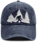 Bigfoot Gifts for Men Women, Sasquatch Forest Decor Baseball Cap, Funny Big Foot Gifts for Sasquatch Lovers Hunters Campers Hikers Navy