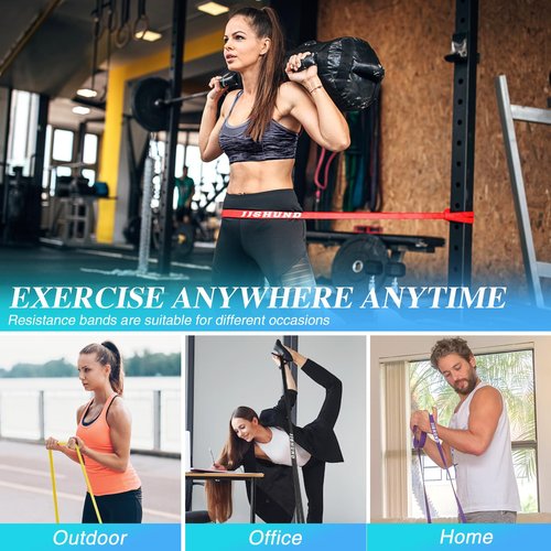 Resistance Bands, Pull Up Assistance Bands Pull Up Bands Exercise Bands for Men Women, Workout Bands for Working Out, Muscle Strength Training, Body Stretching