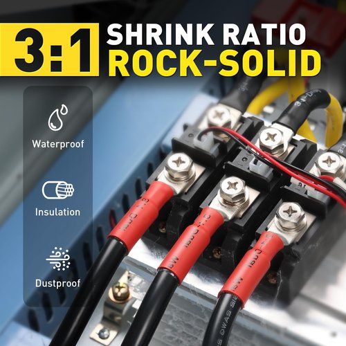 Haisstronica 340 PCS Electrical Connector Set - Solder Seal Wire Connectors & Heat Shrink Tubing