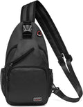 Skiennix Convertible Sling Bag - Lightweight Crossbody Backpack for 11" Tablet | Black for Casual Travel & Hiking
