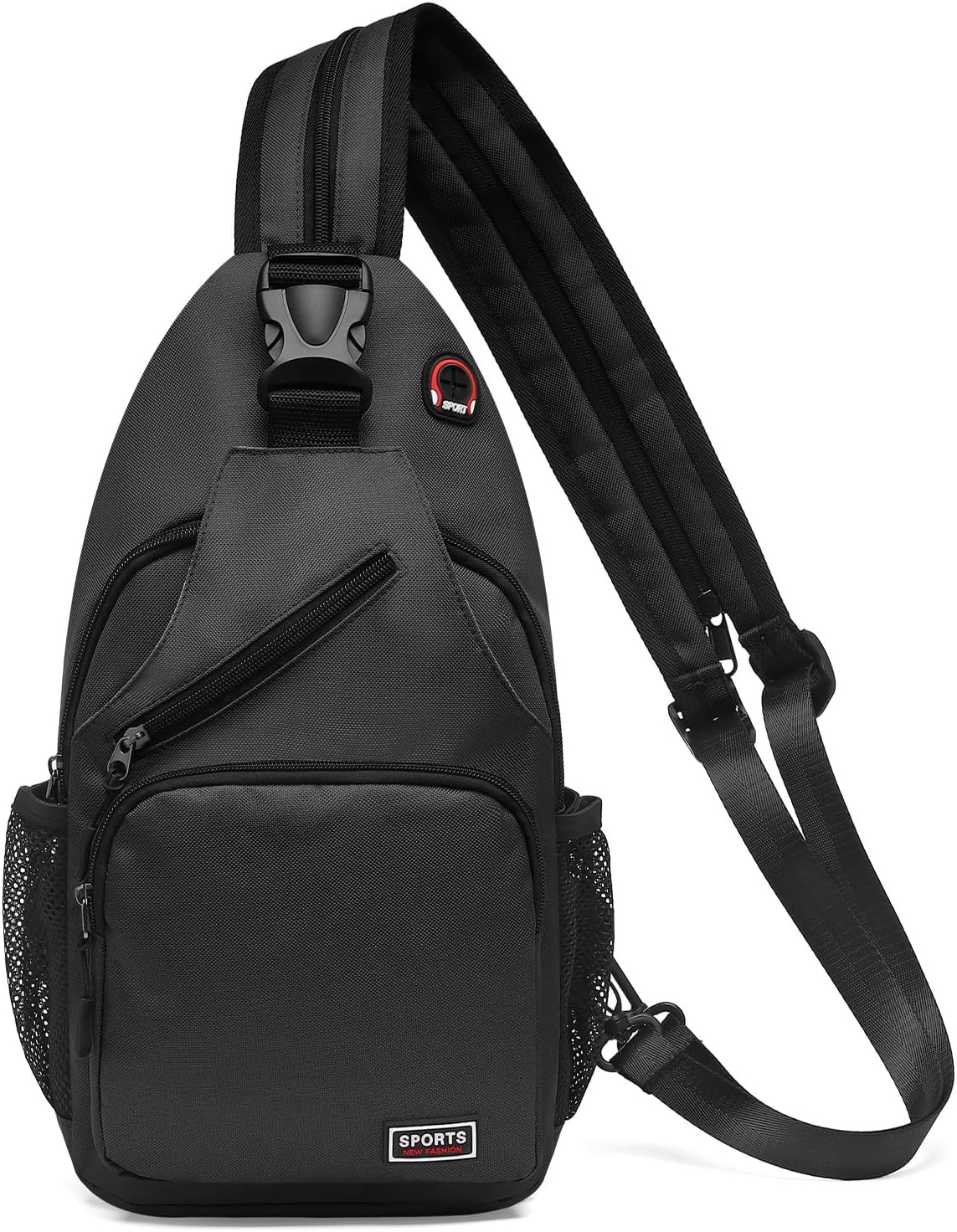 Skiennix Convertible Sling Bag - Lightweight Crossbody Backpack for 11" Tablet | Black for Casual Travel & Hiking