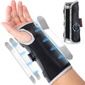 COMFORCE Adjustable Knob Wrist Brace - Stabilizes & Supports for Carpal Tunnel, Arthritis, Tendonitis, Sprains & Pain Night Support Fits Left/Right Hand (5.5-9.5")