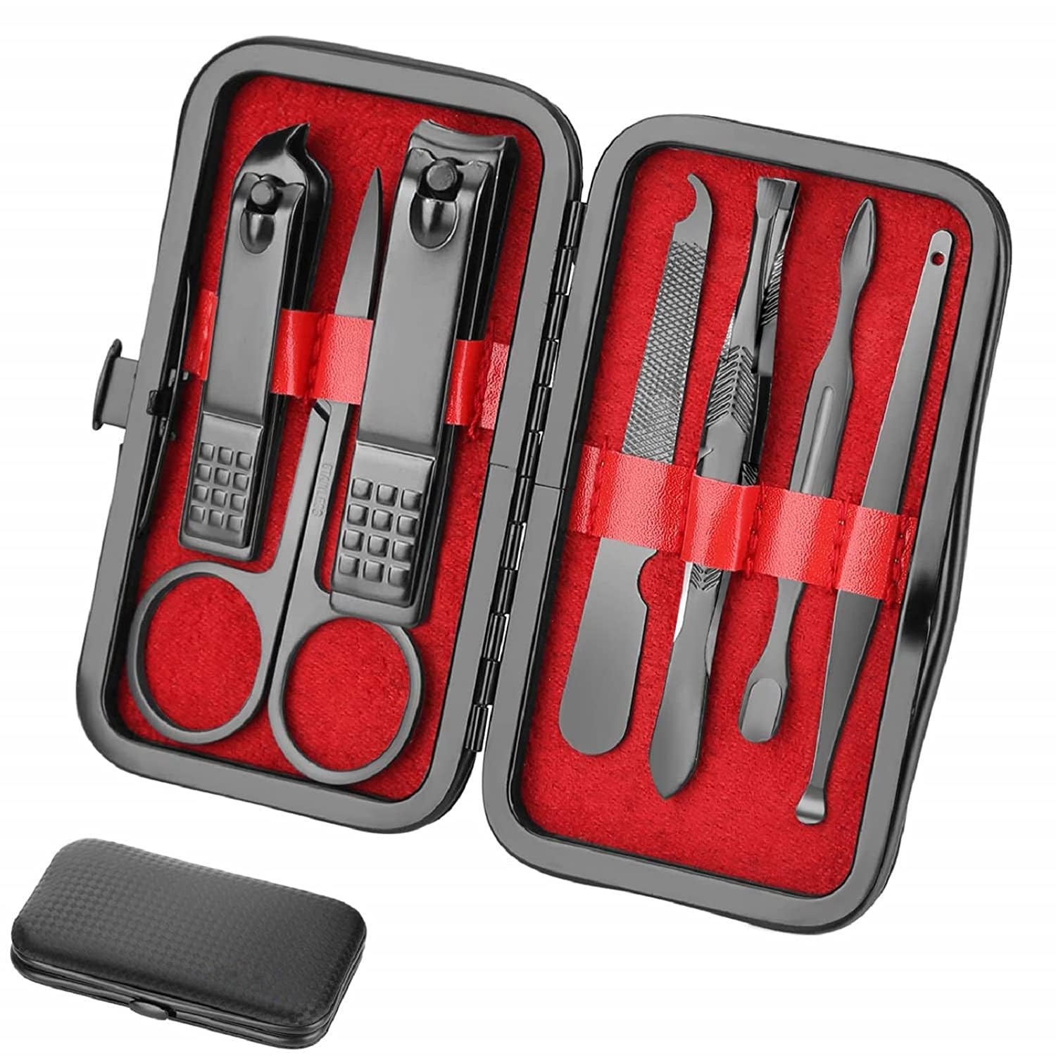 Skiennix Manicure Set - Professional Nail Clippers & Grooming Kit with Travel Case | Perfect Gift for Men & Women