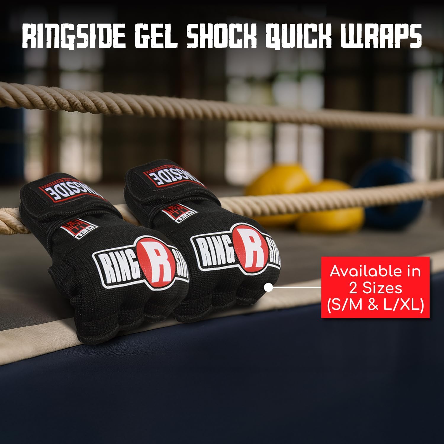 Ringside Gel Shock Quick Wraps - Impact-Absorbing Hand Wraps for Boxing, MMA & Martial Arts | Secure Support