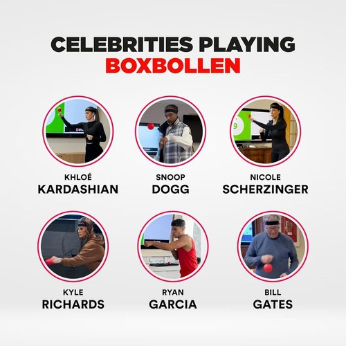 Boxbollen® Boxing Reflex Ball - App-Connected Punch Counter for Hand-Eye Coordination - Perfect Gift for All Ages