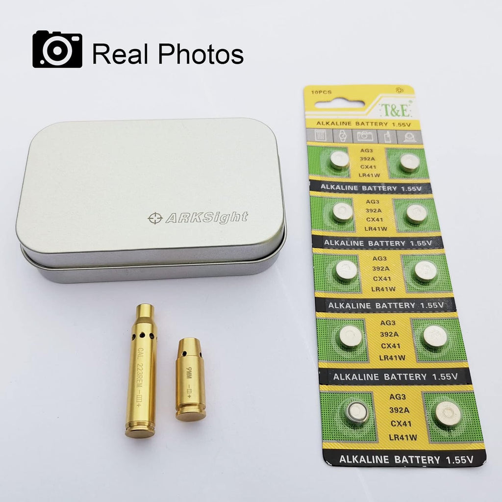 Skiennix Laser Boresighter Kit - Red Laser Brass Chamber Bore Sight for Rifles & Handguns