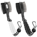 THIODOON 2 Pack Golf Club Brush and Groove Cleaner with Magnetic Keychain Golf Brush Oversized Head and Retractable Spike Golf Club Cleaner Golf Accessories for Men, Best Golf Gifts for Men