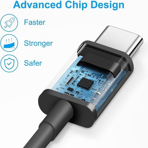 Compatible for SkyCaddie Watch Charger, Charging Replacement Cable Compatible for SkyCaddie LX2, LX5, LX5C GPS Touchscreen Smart Watches. (Black+Black, Type C)