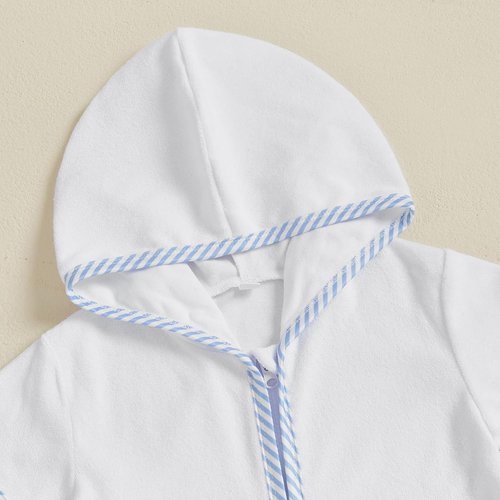 Nituyy Toddler Girls Boys Swim Cover Up Terry Cloth Swimsuit Coverup Wraps Zipper Bathing Suit Pool Beach Poncho Cover-Ups