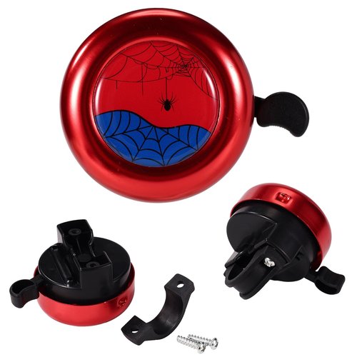 Bike Bell, Premium Durable Spider Bicycle Ringer Bell with Crisp Clear Sound Practical Bicycle Accessories Suitable for Boys Girls Toddlers