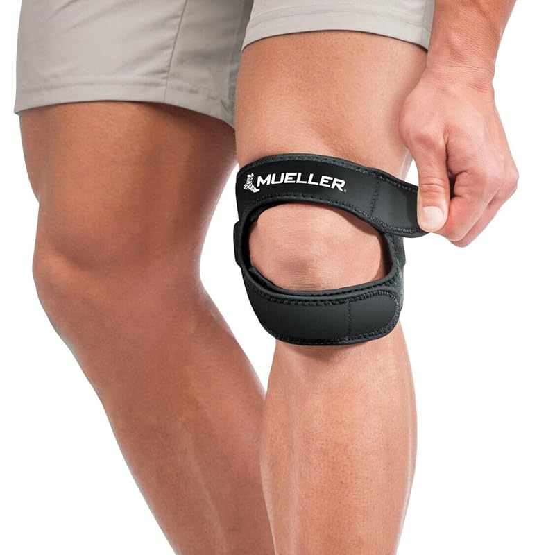 Mueller Adjustable Max Knee Strap for Patellar Tendonitis & Runner's Knee - One Size