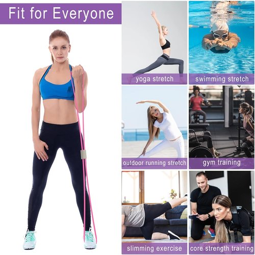FYY Figure 8 Resistance Bands - Versatile Yoga & Fitness Stretch Bands for Home Workouts | Physical Therapy